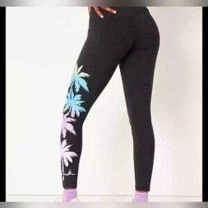 Vs Pink Bling Palm Leggings Medium